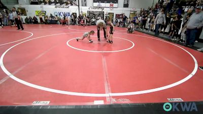 37 lbs Quarterfinal - Landon Bryan, Coweta Tiger Wrestling vs Kimber Russell, Salina Wrestling Club