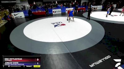 92-97 lbs Semifinal - Eric Mittlestead, California vs Jordan Davis, Ground Creatures Wrestling