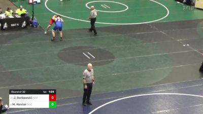 212 lbs Round Of 32 - Jaxen Borkowski, West Shore vs Mason Keister, Diocese Of Erie