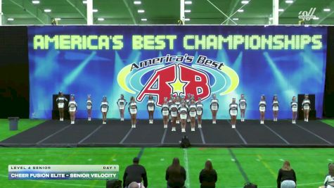 Cheer Fusion Elite - Senior Velocity [2025 L4 Senior Day 1] 2025 America's Best Indy Challenge