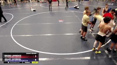 97 lbs Champ. Round 1 - Brodie Lawrence, Stillwater Area Wrestling vs Grahm Jacobson, NRHEG Panther Youth Wrestling Club