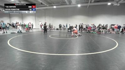 57 lbs Champ. Round 3 - Eli Edfors, Big Game Wrestling Club vs Lucas Forsythe, Illinois