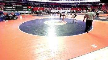 3A 113 lbs Champ. Round 1 - Colin Abordo, Huntley vs Declan Sons, St. Charles (East)