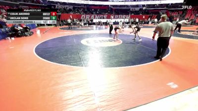 3A 113 lbs Champ. Round 1 - Colin Abordo, Huntley vs Declan Sons, St. Charles (East)