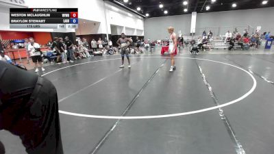 175 lbs Weston McLaughlin, Team Wyoming White vs Braylon Stewart, Team Louisiana