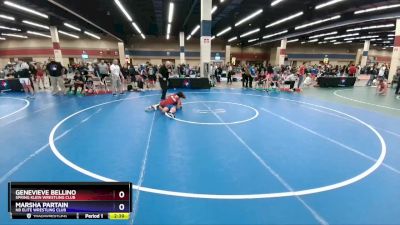 115 lbs 2nd Place Match - Genevieve Bellino, Spring Klein Wrestling Club vs Marsha Partain, NB Elite Wrestling Club