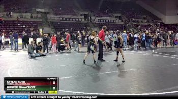 83-89 lbs Round 3 - Hunter Shawcroft, Pueblo County Wrestling Club vs Skylar Soto, Arizona Girls Wrestling