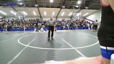 64 lbs Quarterfinal - Jace Branson, Morris Wrestling Association vs Lincoln Laskey, R.A.W.