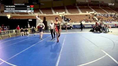 D1-150 lbs Champ. Round 1 - Ali Elasfia, Williams Field High School vs Sean Silva, Desert Vista High School