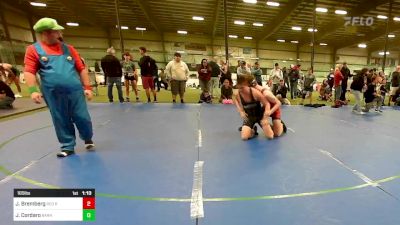 165 lbs Rr Rnd 2 - Justin Bremberg, Red Roots Wrestling Club vs James Cordaro, Smittys Barn