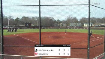 Replay: UNC Pembroke vs Newberry - DH | Feb 13 @ 2 PM