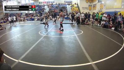 126 lbs Quarterfinal - Lucas Barrios, Kongkrete Wrestling Academy vs Mario DiBella, Applied Pressure