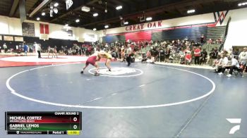 150 lbs Champ. Round 2 - Micheal Cortez, Wilson Long Beach vs Gabriel Lemos, Temecula Valley