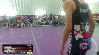 96 lbs Round 1 (8 Team) - Alex Leon, Backyard Brawlers vs Luke Stanley, Donahue WA Blue