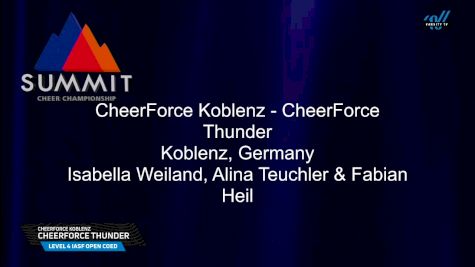 CheerForce Koblenz - CheerForce Thunder [2025 L4 IASF Open Coed Semis] 2025 The Summit