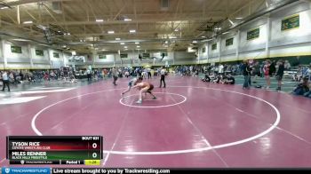 160 lbs Quarterfinal - Tyson Rice, Coyote Wrestling Club vs Miles Renner, Black Hills Freestyle