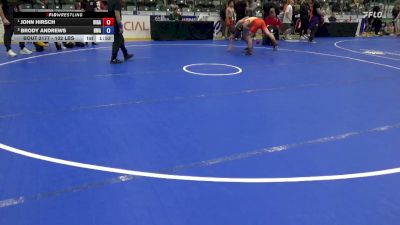 132 lbs 1st Place Match - John Hirsch, Big Game vs Brody Andrews, Hawkeye Wrestling Academy