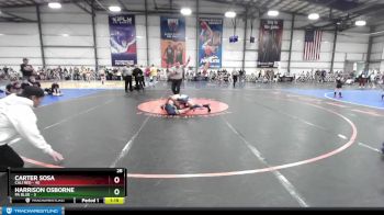 92 lbs Rd# 1 9:00am Friday - Harrison Osborne, PA Blue vs Carter Sosa, Cali Red