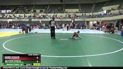 50 lbs Cons. Round 3 - Asher Schulte, Pardeeville Boys Club vs Grayson Guelig, Edina Wrestling Association