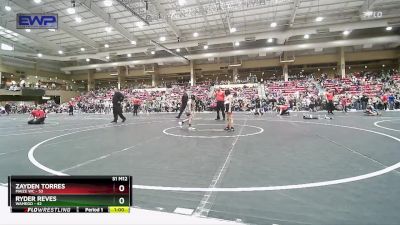 55 lbs 3rd Place Match - Zayden Torres, Maize WC vs Ryder Reves, Wamego