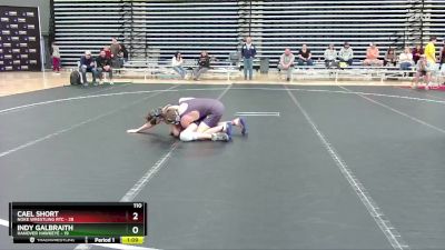 110 lbs Round 2 (10 Team) - Cael Short, Noke Wrestling RTC vs Indy Galbraith, Hanover Hawkeye