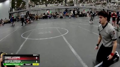 92 lbs Semis (4 Team) - Kamdyn Weiman, Revival Uprising Orange vs Tommy Lucinski, Mat Warriors Black