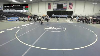 118 lbs Finals (4 Team) - Noah Bloom, Miller Place High Sch vs Thomas Matias, Shoreham Wading River HS