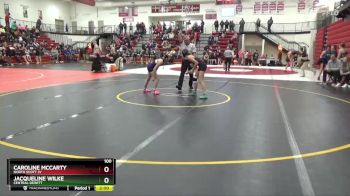 100 lbs Quarterfinal - Caroline McCarty, North Scott JV vs Jacqueline Wilke, Central DeWitt