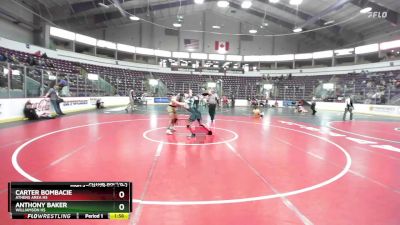 152 lbs Champ. Round 2 - Carter Bombacie, Athens Area Hs vs Anthony Baker, Williamson Hs