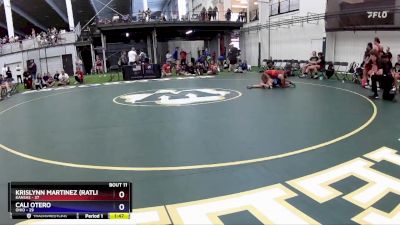 93 lbs Round 4 (6 Team) - Krislynn Martinez (Ratliff), Kansas vs Cali Otero, Ohio