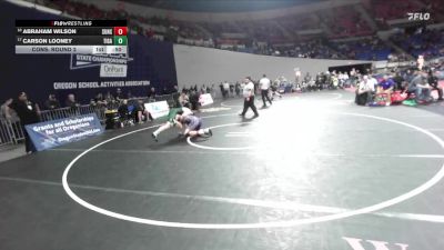 6A Boys 190 lbs Cons. Round 2 - Abraham Wilson, Sunset Boys vs Carson Looney, Tigard Boys