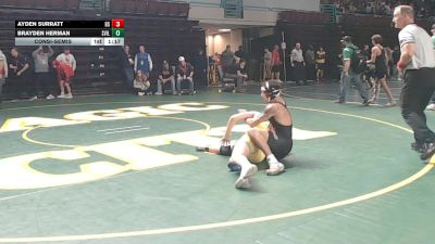 132 lbs Consolation - Ayden Surratt, Boiling Springs vs Brayden Herman, Summerville