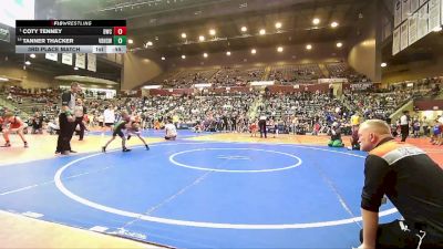 61 lbs 3rd Place Match - Coty Tenney, Battlefield Wrestling Club vs Tanner Thacker, Van Buren High School Wrestling