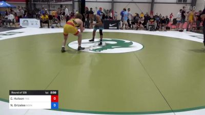 74 kg Round Of 128 - Charles Hutson, Tiger Den Wrestling Club vs Nicholas Grizales, Boone RTC