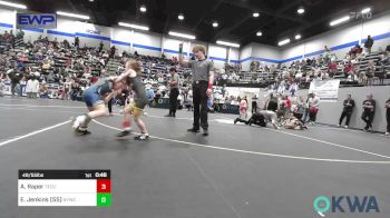 49/55 lbs Rr Rnd 3 - Annie Raper, Tecumseh Youth Wrestling vs Ellie Jenkins (55), Newcastle Youth Wrestling