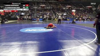 165 lbs Cons. Round 3 - CJ Christopher Shea, Wesleyan (CT) vs Carson Martinson, Central (IA)