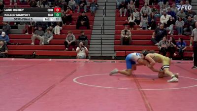 127 lbs Semifinal - Lane Richey, Connellsville vs Keller Maryott, Franklin Regional