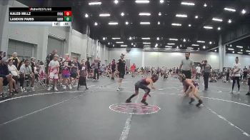 52 lbs Round 7 (8 Team) - Kaleb Millz, Backyard Brawlers Gold vs Landon Paris, GA United Red