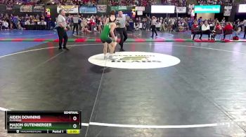 AA - 126 lbs Semifinal - Aiden Downing, Flathead vs Mason Gutenberger, Belgrade