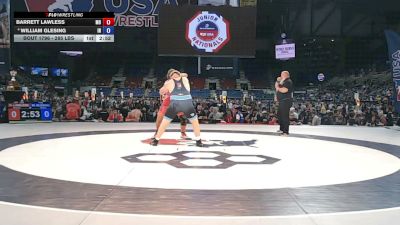 285 lbs Champ. Rd Of 64 - Barrett Lawless, Missouri vs William Glesing, Indiana