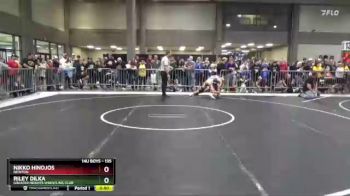 135 lbs Champ. Round 1 - Riley Dilka, Greater Heights Wrestling Club vs Nikko Hinojos, Newton