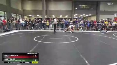 135 lbs Champ. Round 1 - Riley Dilka, Greater Heights Wrestling Club vs Nikko Hinojos, Newton