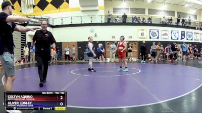 160-180 lbs Round 2 - Coltyn Aquino, Delta Wrestling Club Inc. vs Oliver Conley, Intense Wrestling Club