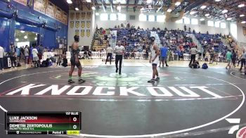 157 Blue Round 1 - Luke Jackson, Celebration vs Demetri Zertopoulis, Palmetto Ridge H.S.
