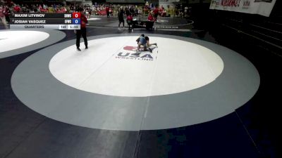 96 lbs Quarters - Maxim Litvinov, Savage House Wrestling Club vs Josiah Vasquez, Elite Force Wrestling Club