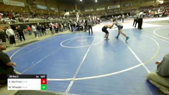 Rr Rnd 3 - Anthony Martinez, Pueblo County WC vs Macallan Wheeler, Palmer Divide