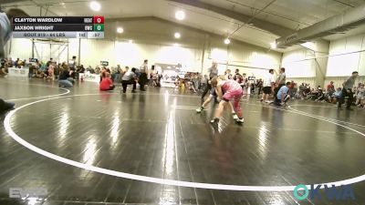 64 lbs Quarterfinal - Clayton Wardlow, Heat vs Jaxson Wright, Bartlesville Wrestling Club
