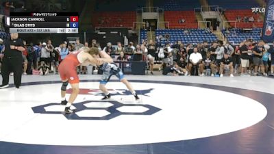 157 lbs Champ. Rd Of 128 - Jackson Carroll, IL vs Silas Stits, IN