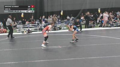 100 lbs Champ. Rd Of 16 - Ann Hl, AlphaDawg vs Brooke Schmidt, SPARTAN MAT CLUB