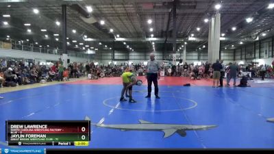 113 lbs Semis (4 Team) - Drew Lawrence, NORTH CAROLINA WRESTLING FACTORY - BLUE vs Jaylin Foreman, GREAT BRIDGE WRESTLING CLUB